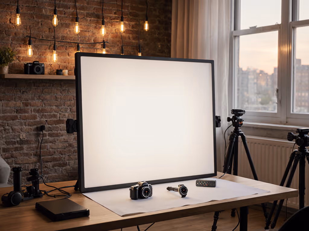 Quiet Portable Video Lights Verified for Product Shoots
