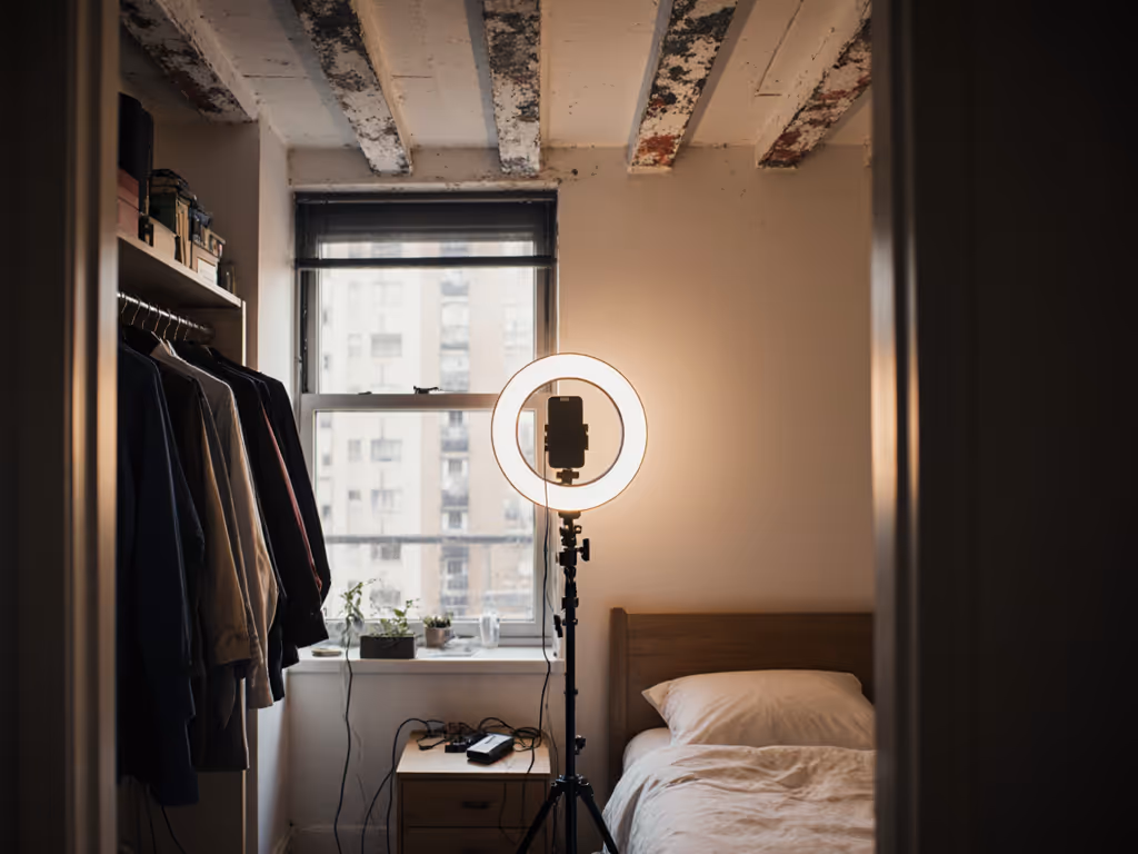 Portable Pro Ring Light Kits for Vertical Video